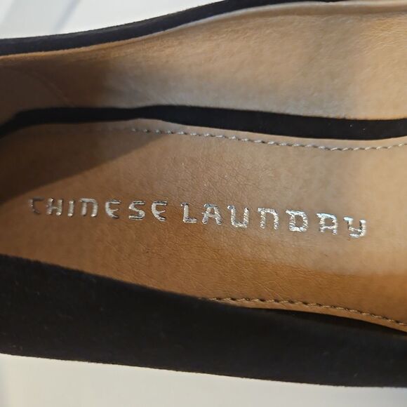 New without box Chinese Laundry Black Faux Suede Heels sz 11 - Picture 3 of 8